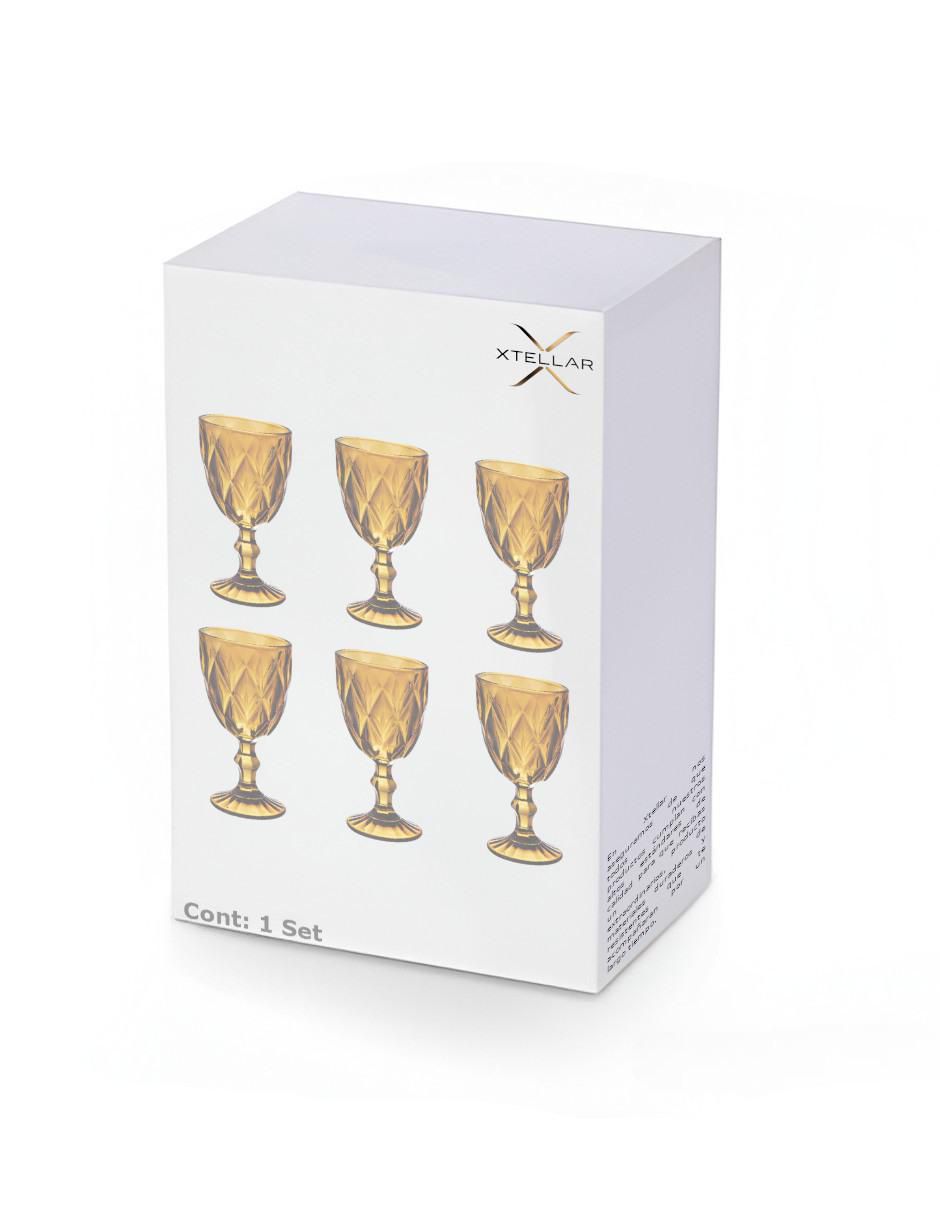 Copa para vino de cristal 6 piezas 2