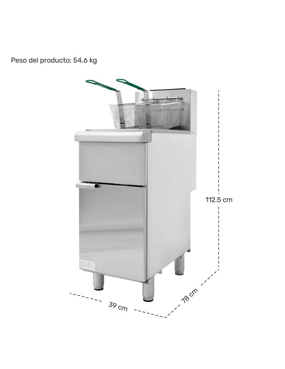 Freidora de aceite con compartimento doble Gutstark 24 L MKZ-FREIDORA24LG