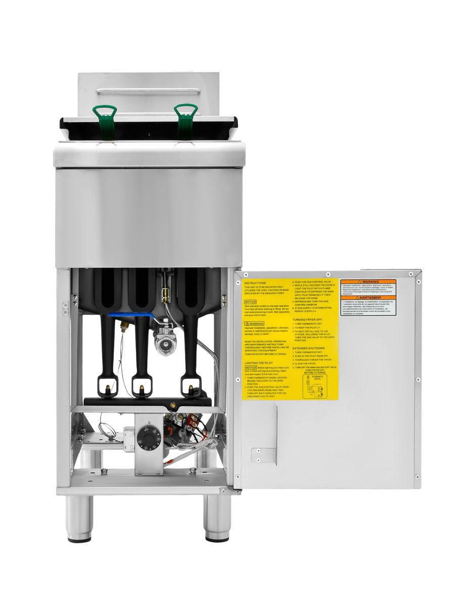Freidora de aceite con compartimento doble Gutstark 24 L MKZ-FREIDORA24LG