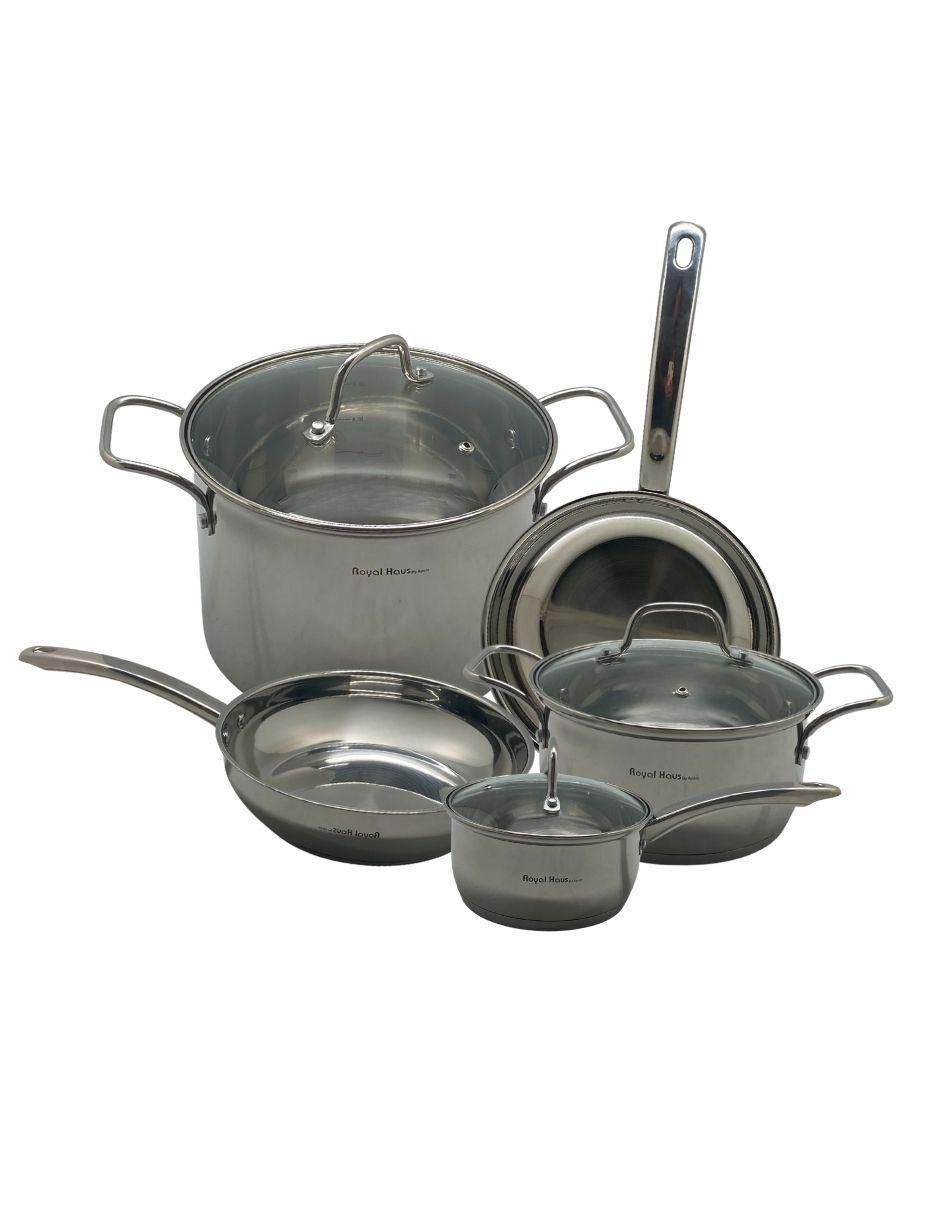 Batería de cocina Diamond de acero inoxidable antiadherente convencional 8 piezas Batería de cocina Diamond de acero inoxidable antiadherente convencional 8 piezas