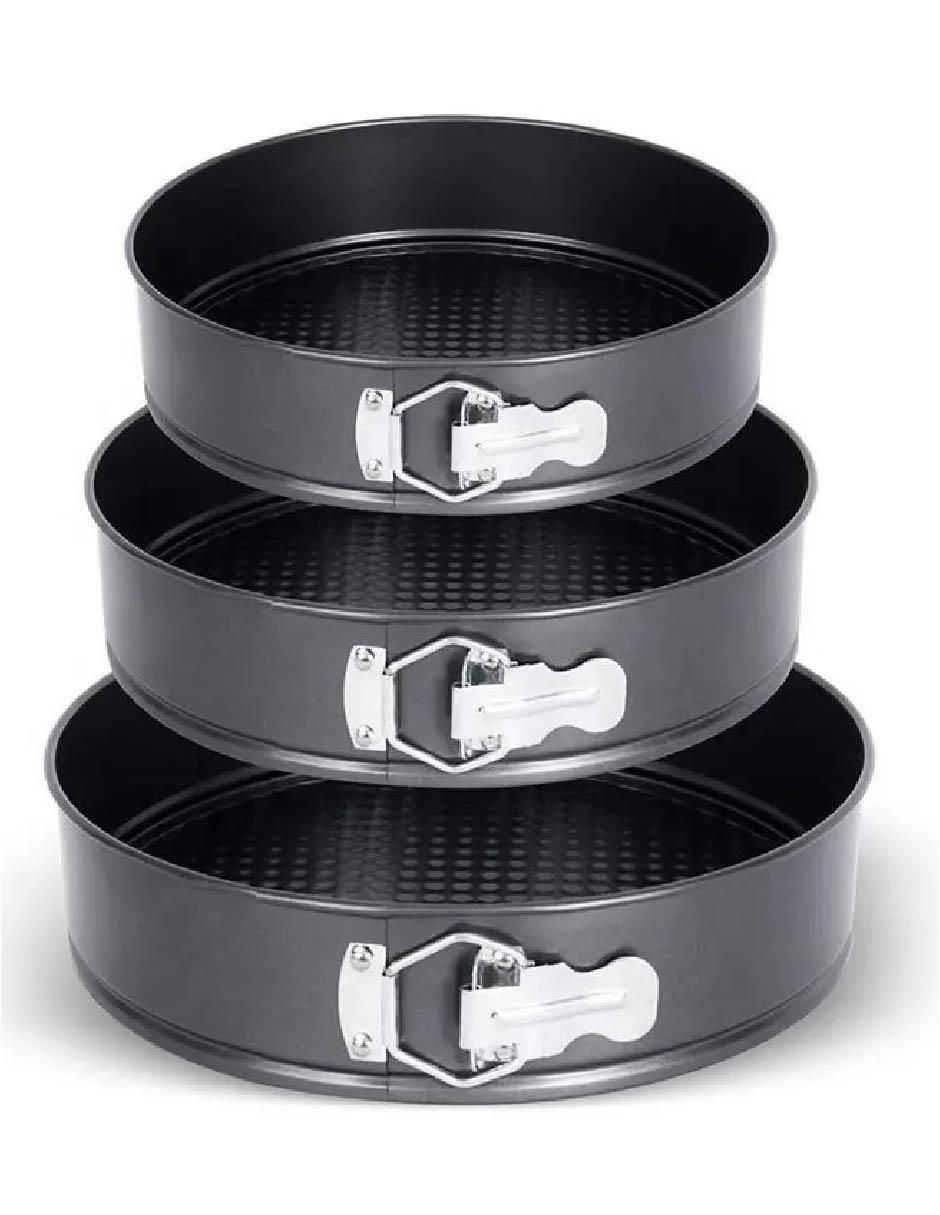 Set moldes acero aluminizado redondo Set moldes acero aluminizado redondo
