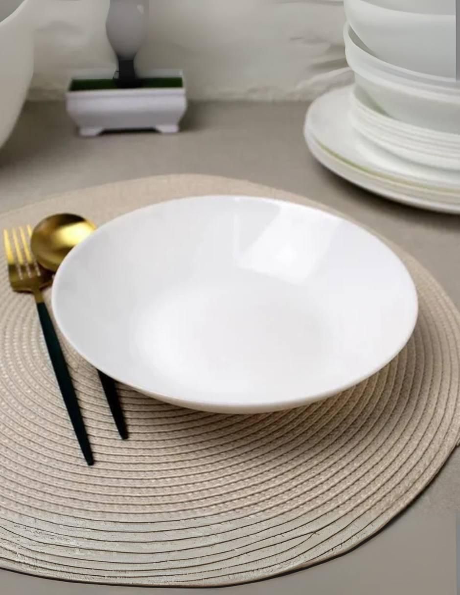 Set plato sopa Zelie de vidrio 24 piezas