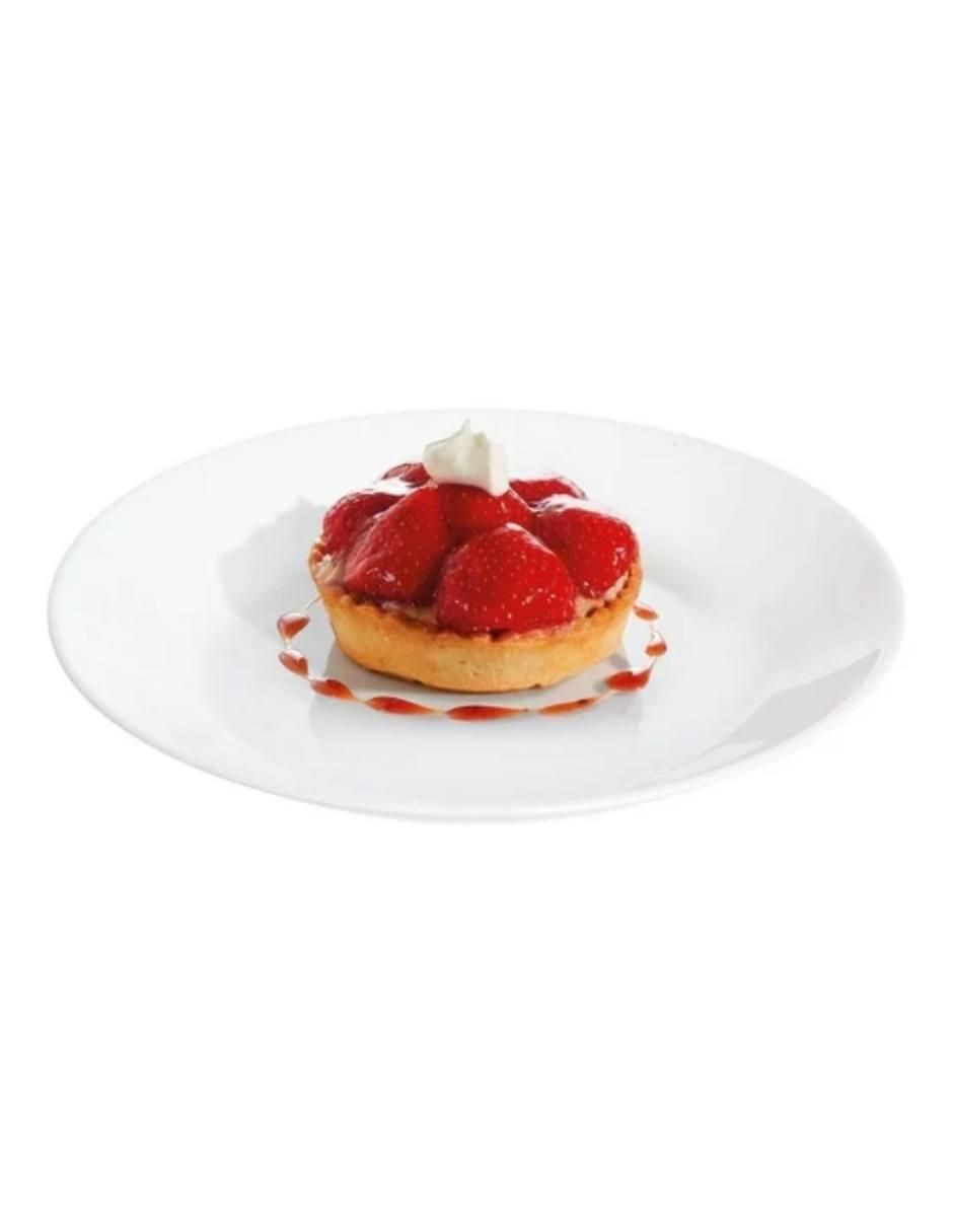 Set plato postre Zelie de vidrio 24 piezas