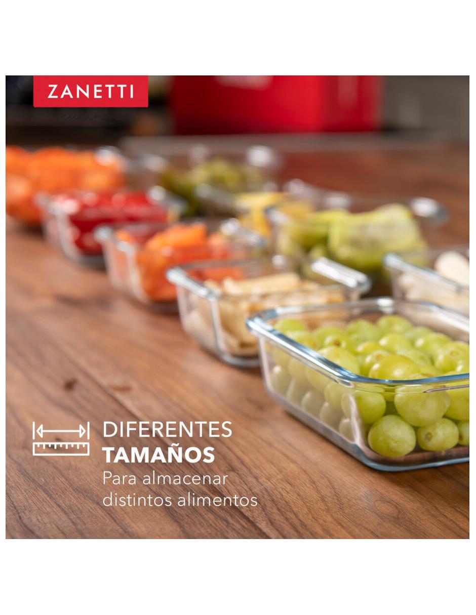 Set de contenedor para refrigerador Zanetti de vidrio 20 piezas