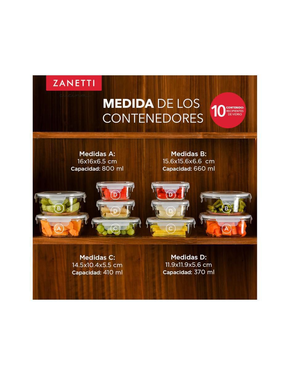 Set de contenedor para refrigerador no aplica no aplica "de" vidrio 20 piezas "piezas" 3