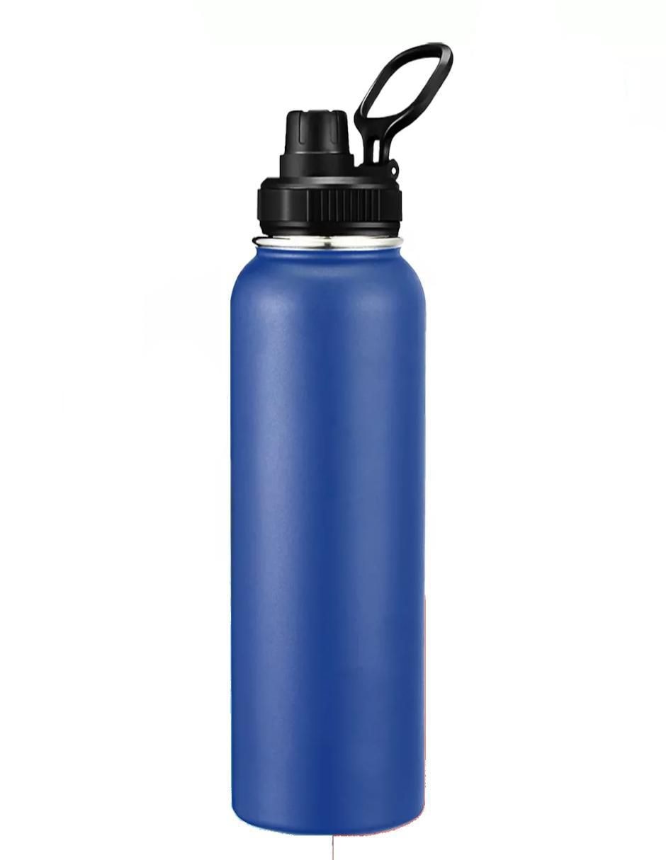 Termo de acero inoxidable con tapa rosca 1 L