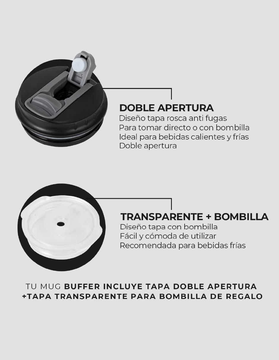 Termo de acero inoxidable con tapa rosca 1000 ml 4
