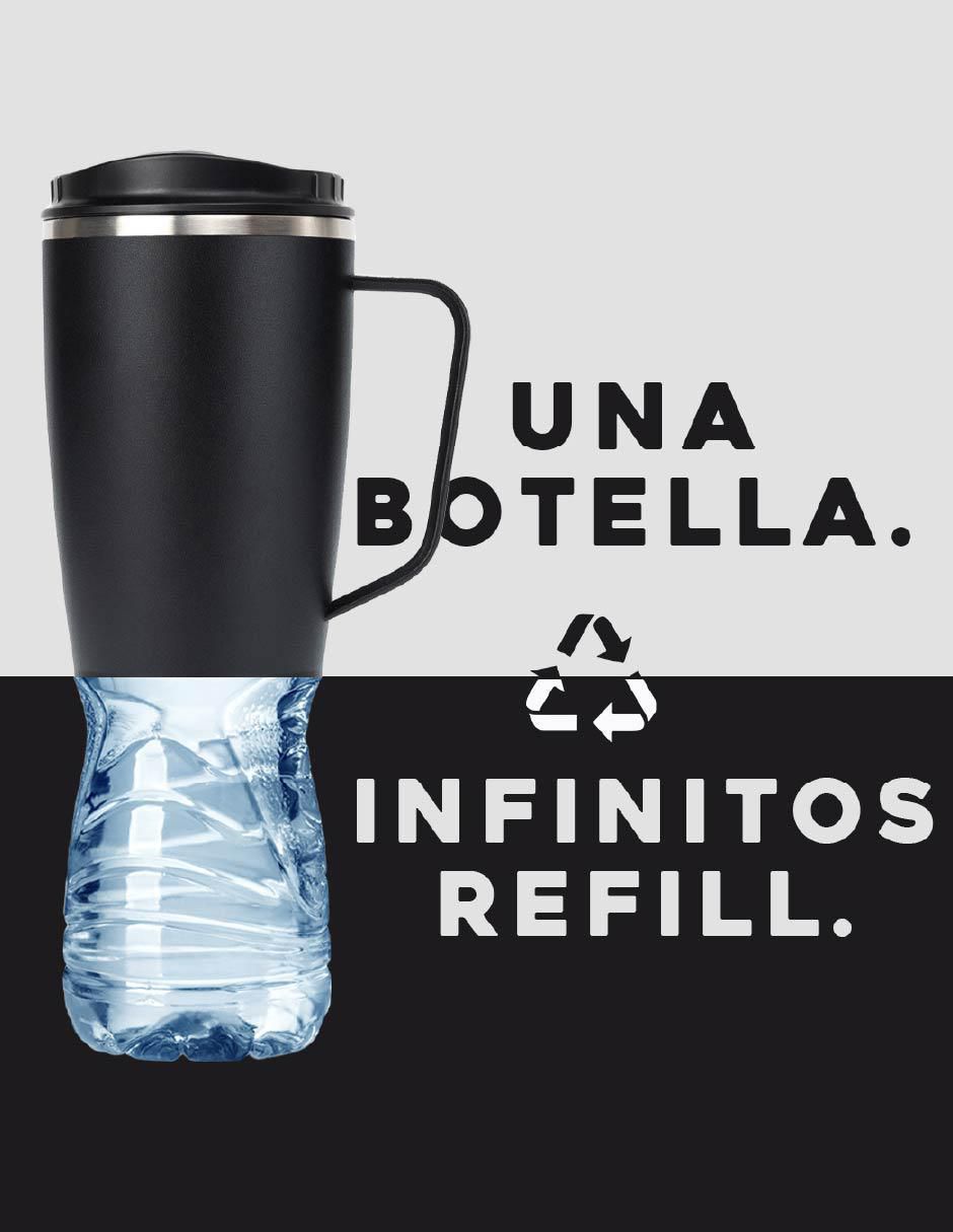 Termo de acero inoxidable con tapa rosca 1000 ml 8