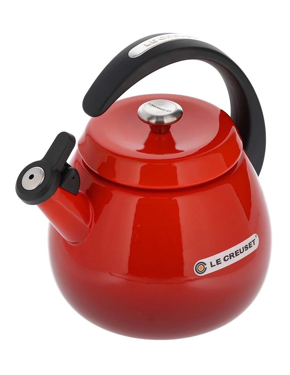 Tetera silbadora Le Creuset de acero inoxidable