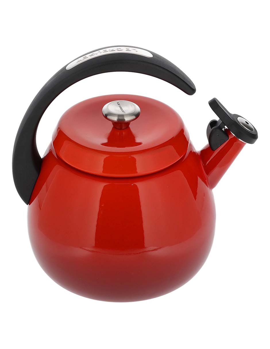 Tetera silbadora Le Creuset de acero inoxidable