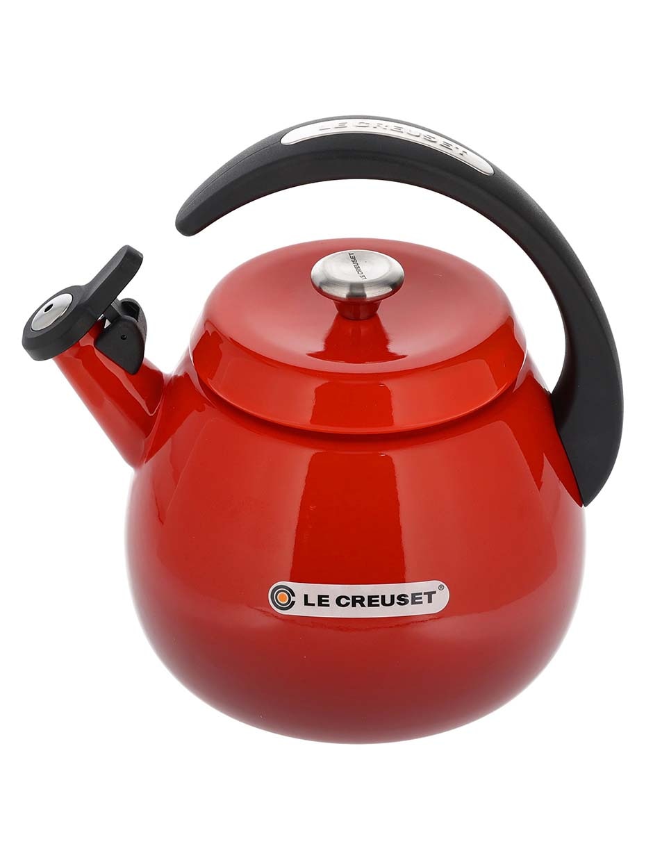 Tetera silbadora Le Creuset de acero inoxidable