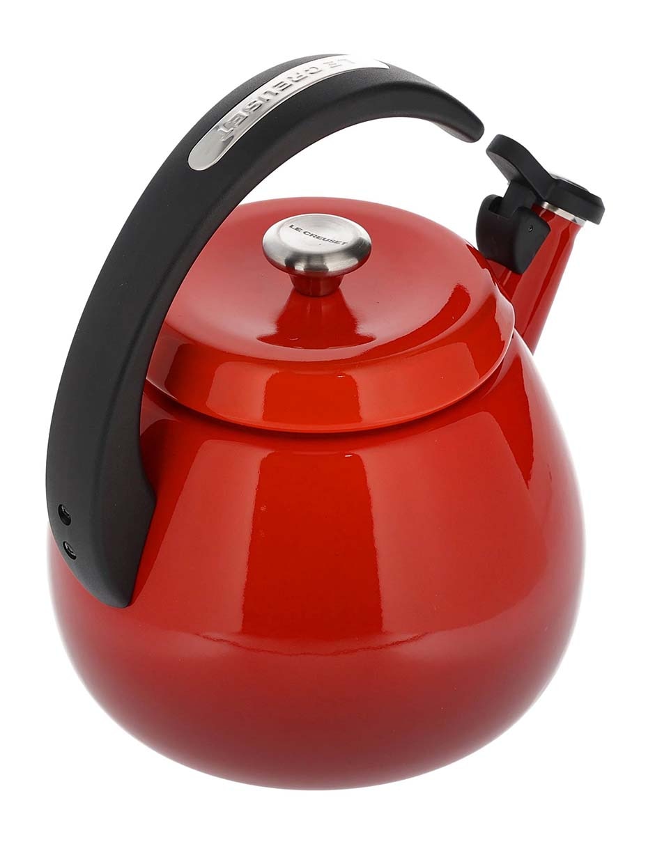 Tetera silbadora Le Creuset de acero inoxidable