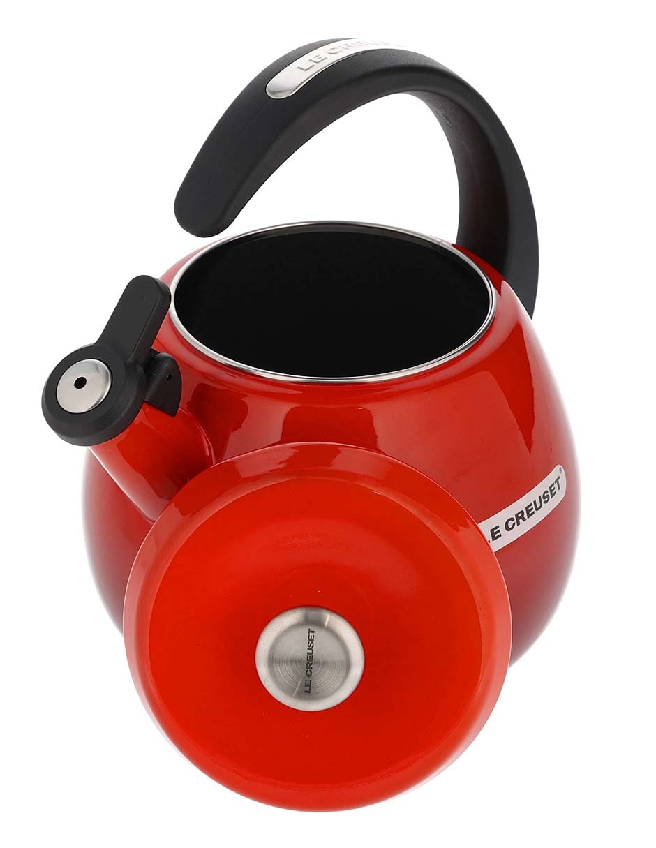 Tetera silbadora Le Creuset de acero inoxidable