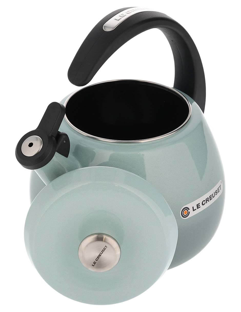 Tetera silbadora Le Creuset de acero inoxidable
