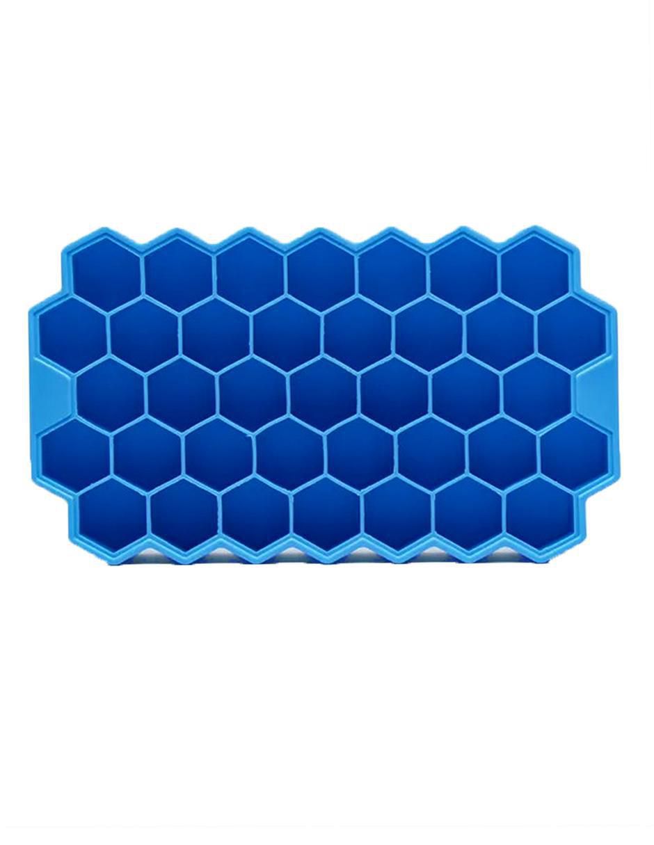 Molde para hielos silicón hexagonal
