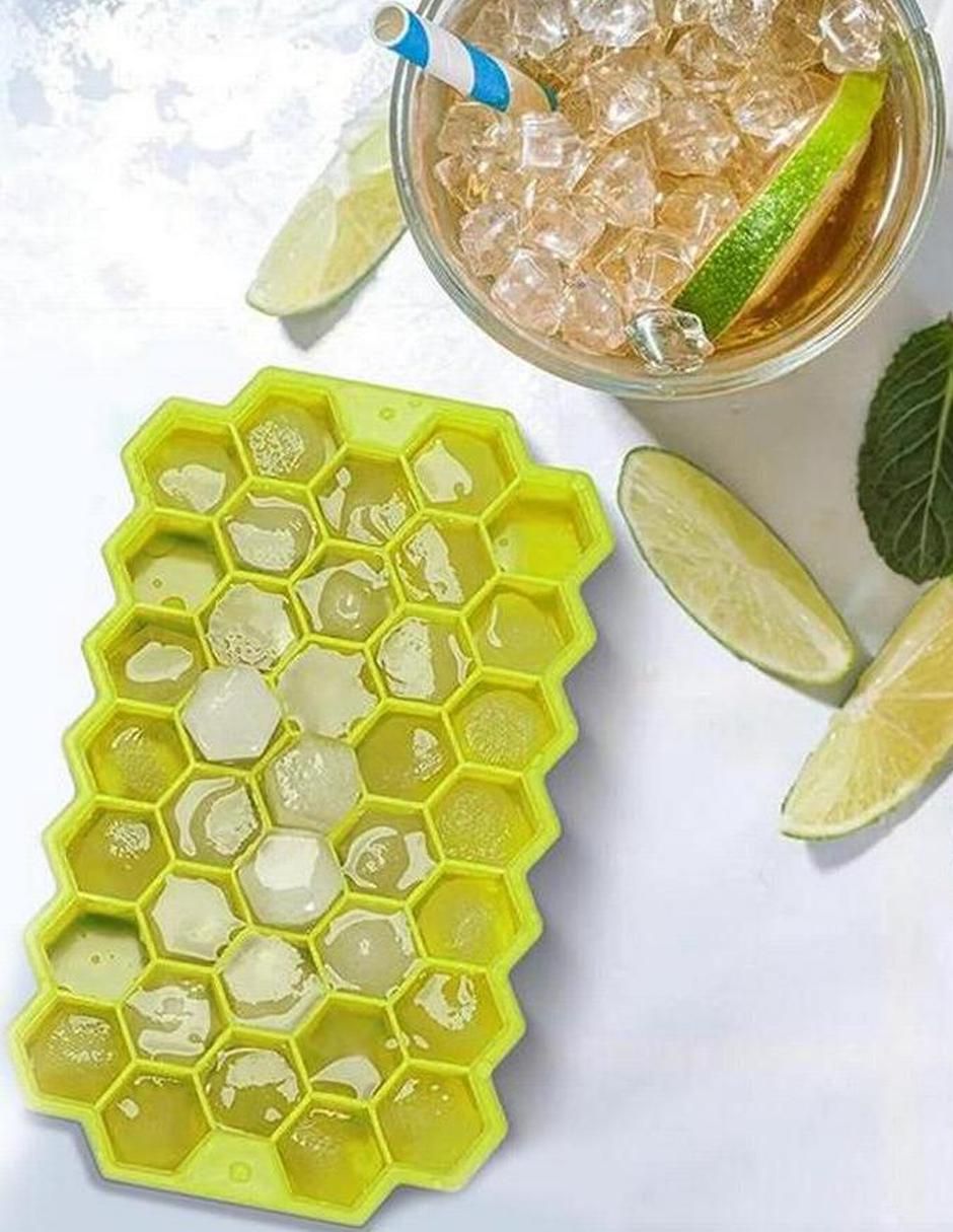 Molde para hielos silicón hexagonal 4