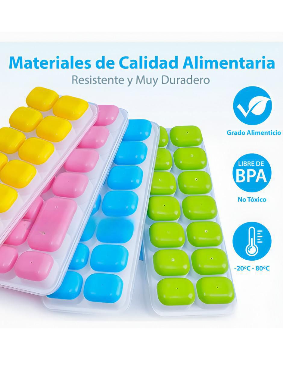 Molde para hielos silicón rectangular 4