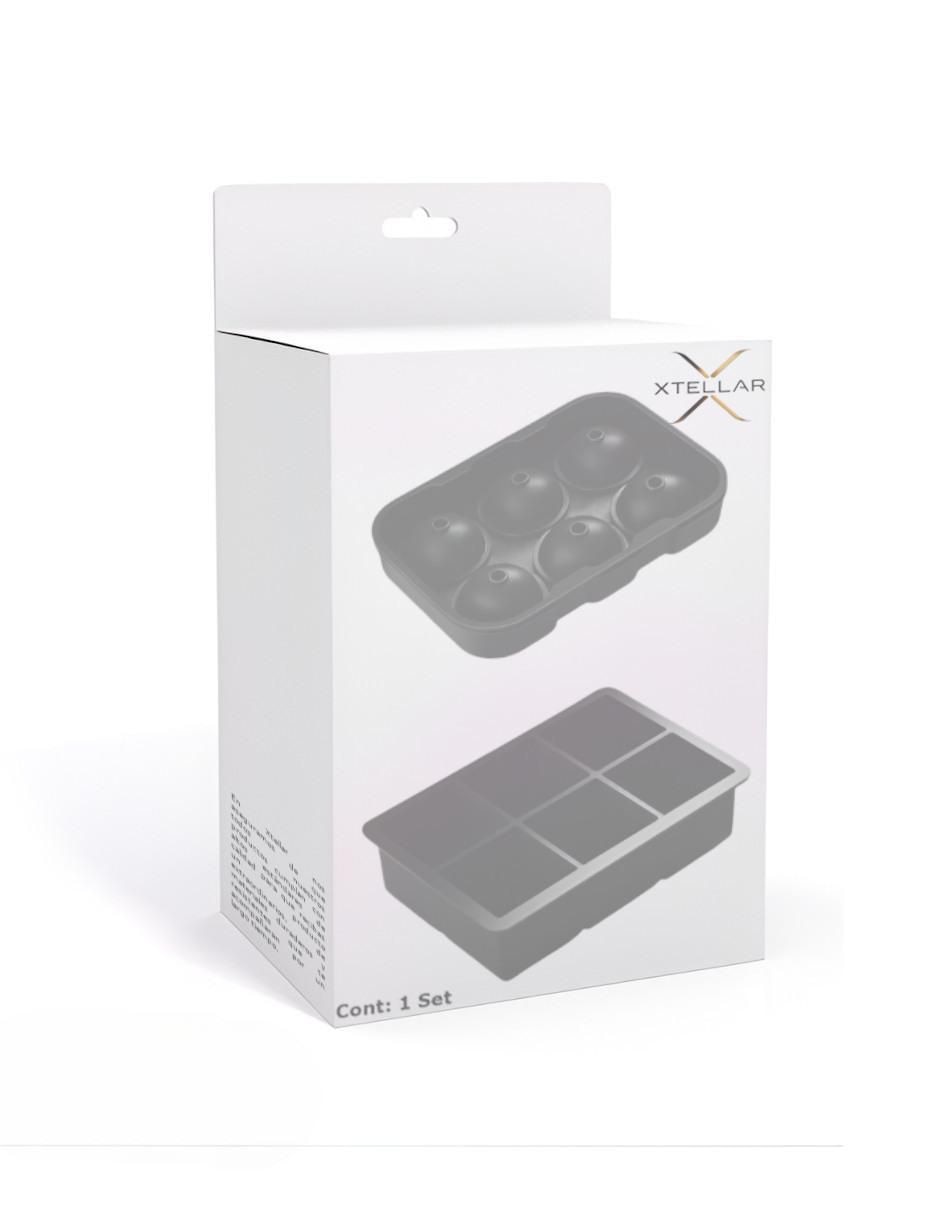 Molde para hielos silicón rectangular 2