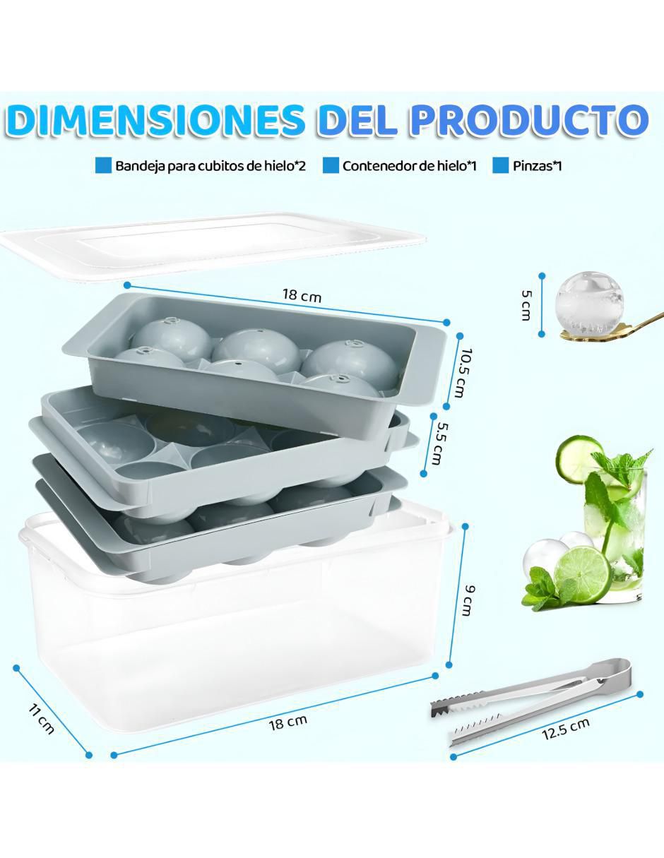 Molde para hielos silicón rectangular 4