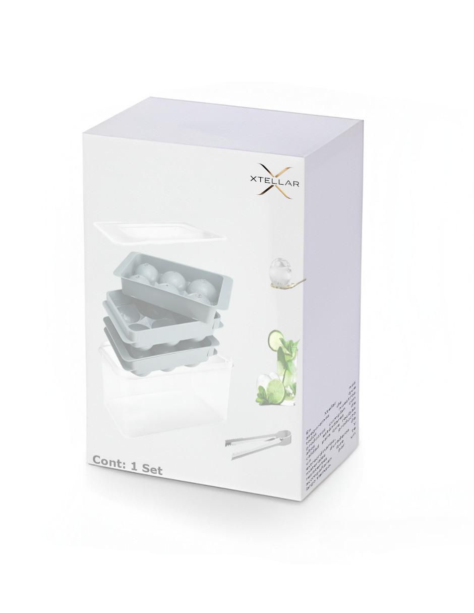 Molde para hielos silicón rectangular 3