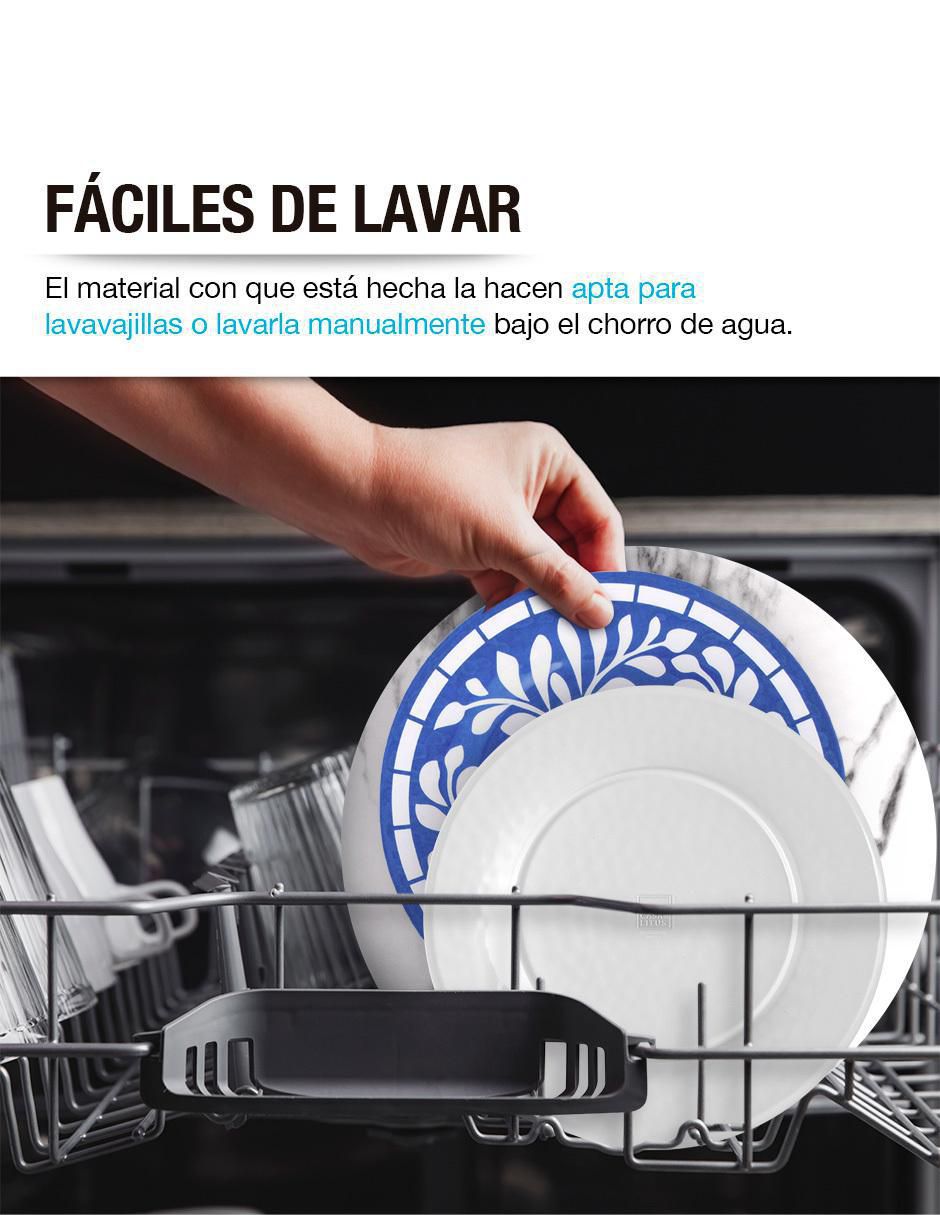 Vajilla cerrada de melamina para 4 personas
