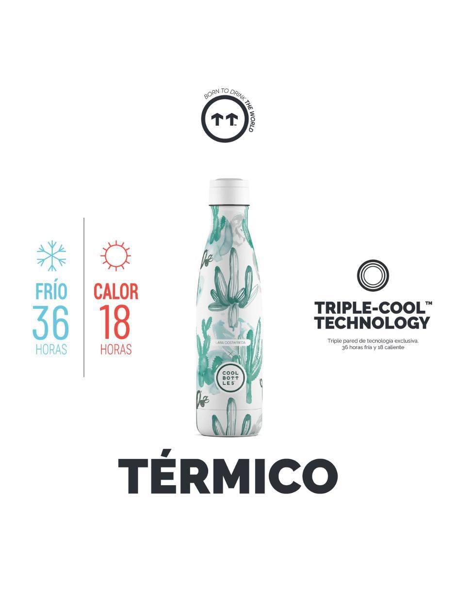 Termo de acero inoxidable Lara Costafreda - Watercolor Cactus con tapa rosca 500 ml 5