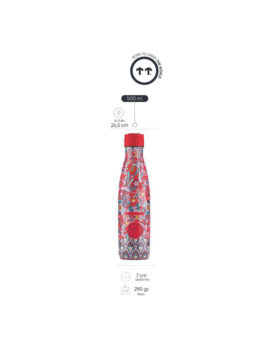 Termo de acero inoxidable Catalina Estrada - Dragonfly Paradise con tapa rosca 500 ml 7