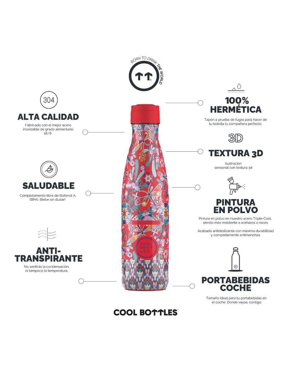 Termo de acero inoxidable Catalina Estrada - Dragonfly Paradise con tapa rosca 500 ml 4