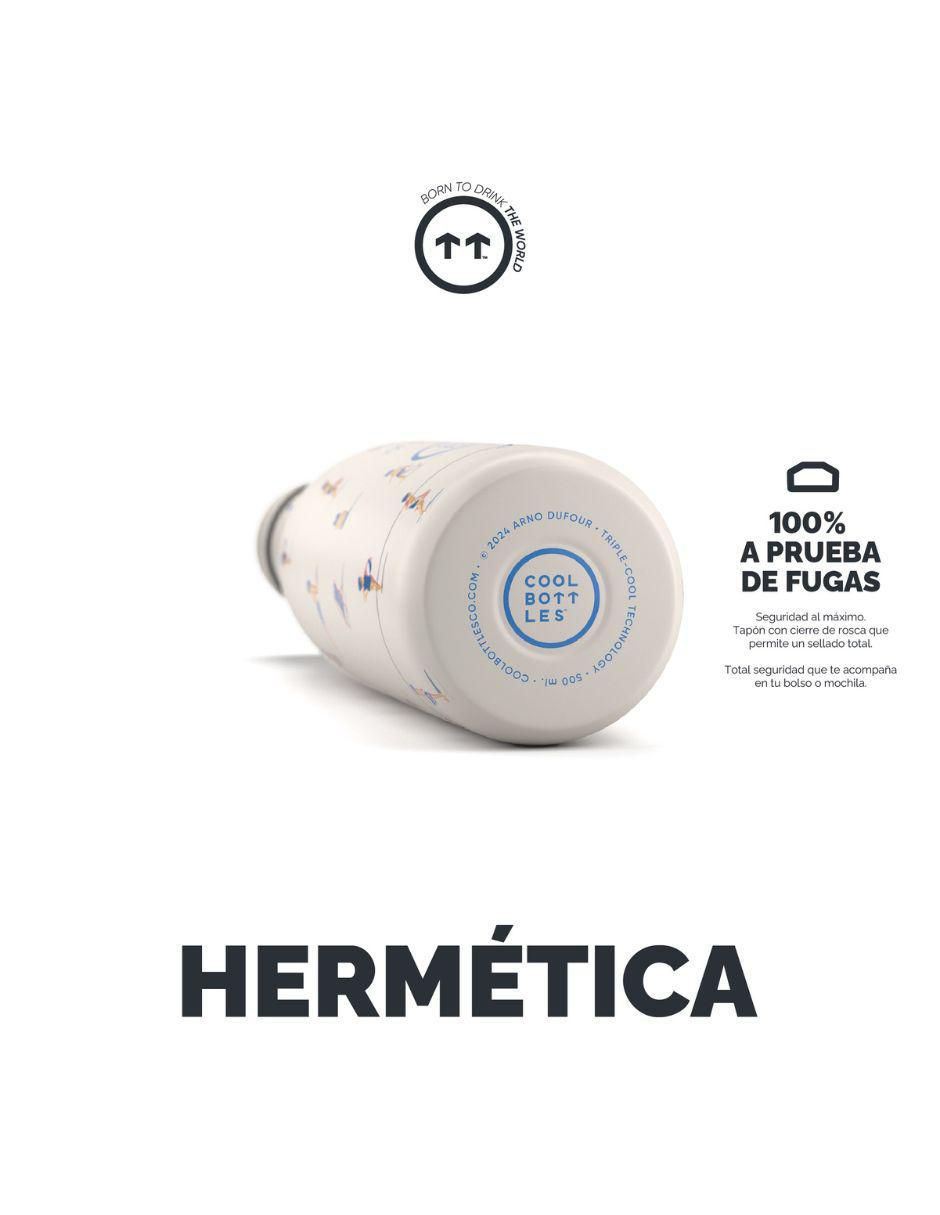 Termo de acero inoxidable Arno Dufour - Ocean Breeze con tapa rosca 500 ml 3