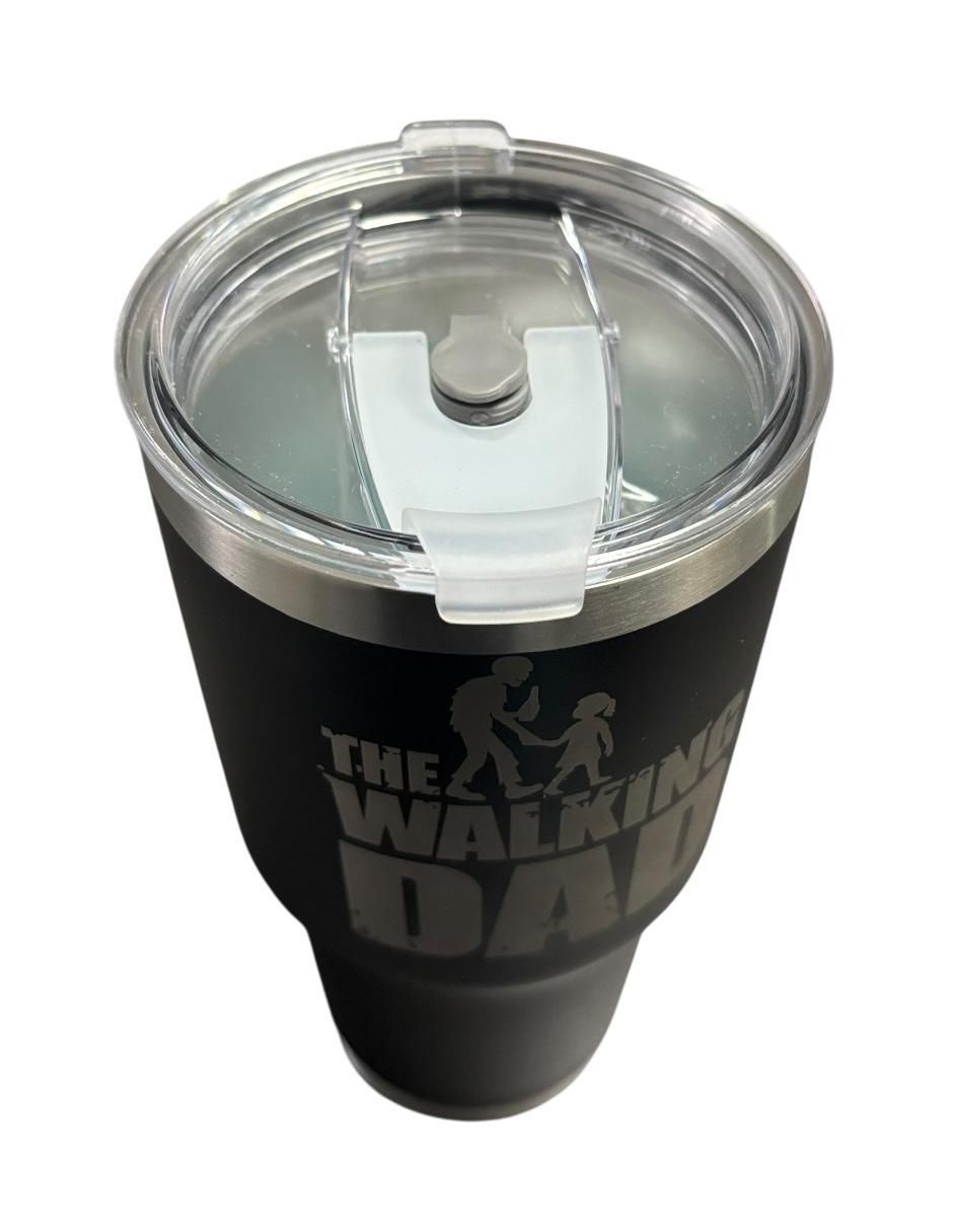 Termo de acero inoxidable The Walking Dad con tapa push pull 3