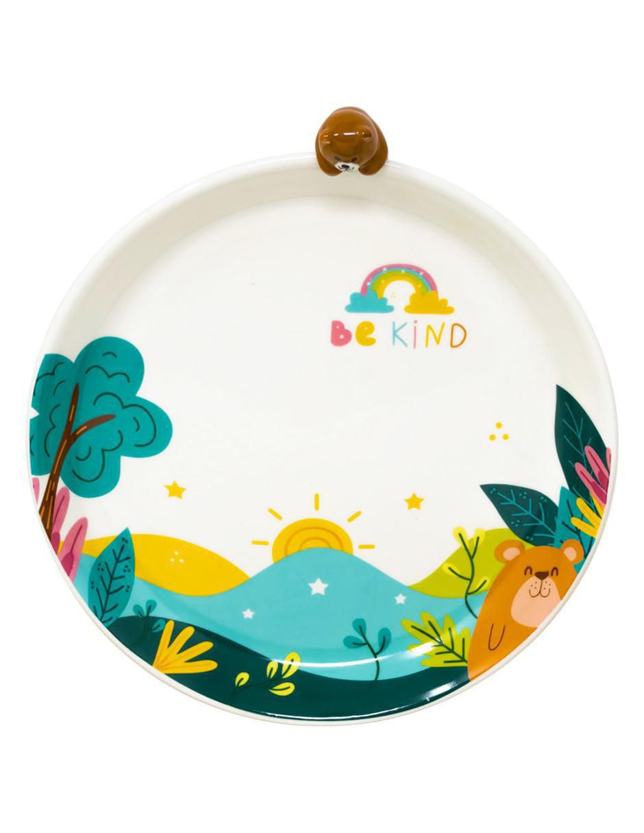 Vajilla infantil be kind bear de cerámica 6