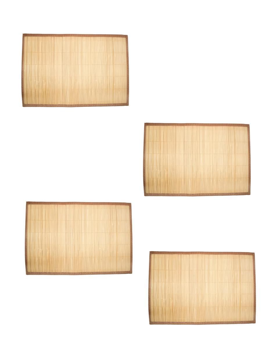 Mantel rectangular de bambú