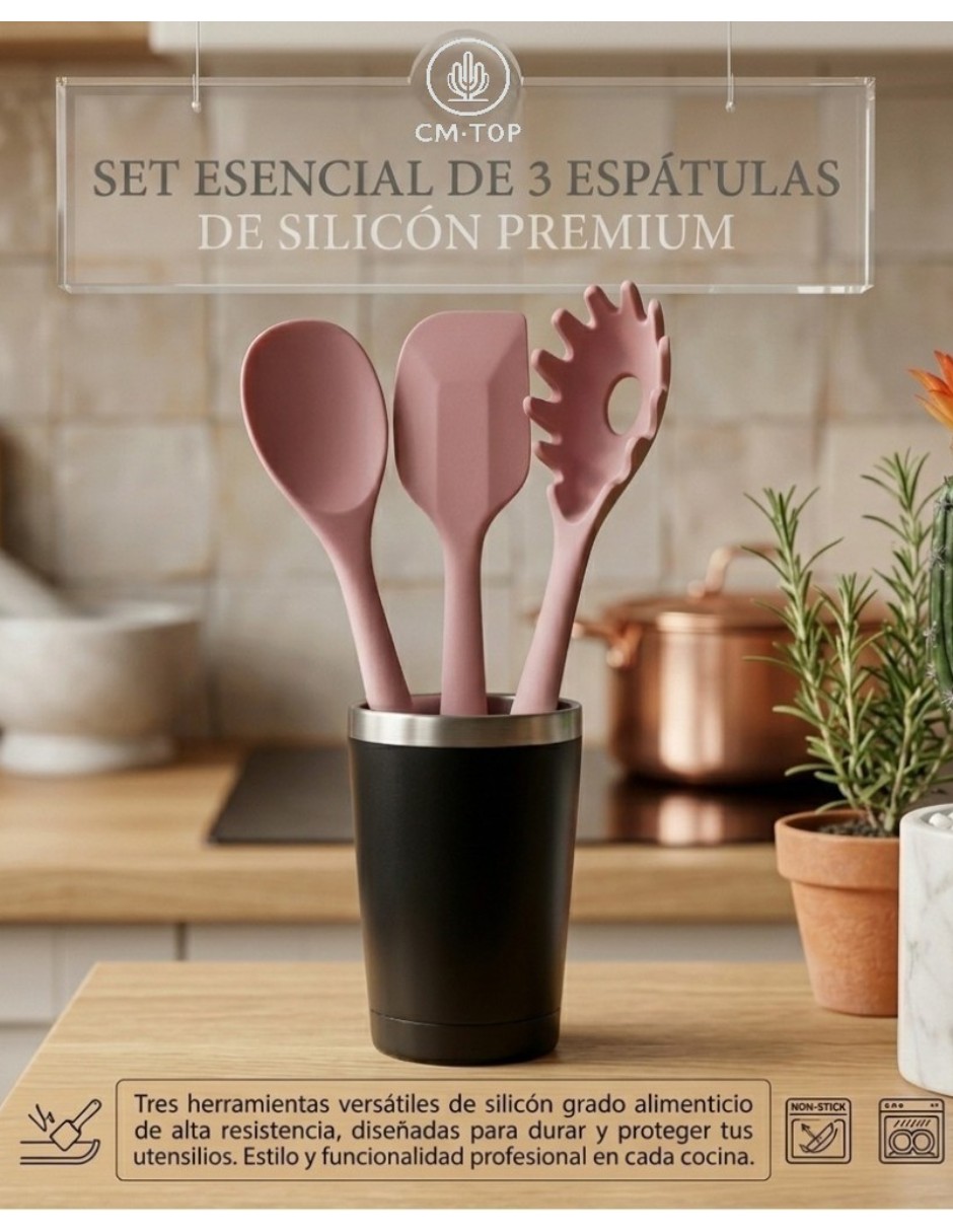 Set espátulas Cm-top 3 piezas