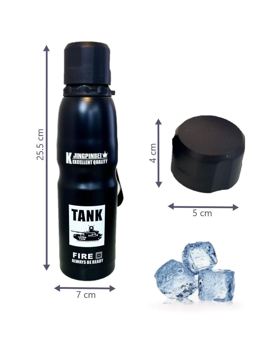 Botella de agua de acero inoxidable con tapa rosca 500 ml 3
