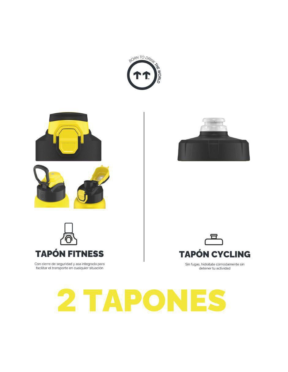 Termo de acero inoxidable Sport Tokyo con tapa rosca 950 ml