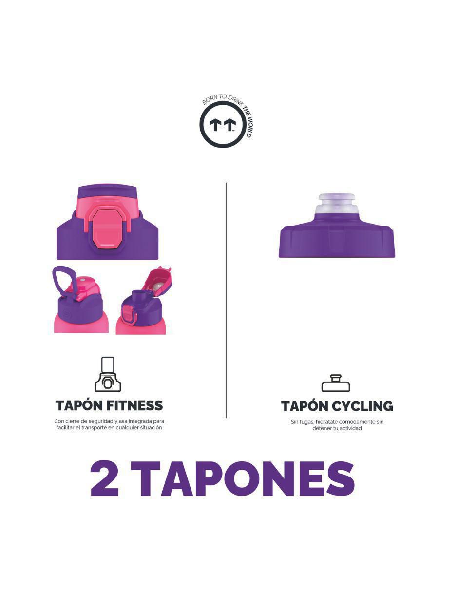 Termo de acero inoxidable Sport Los Angeles con tapa rosca 950 ml 3
