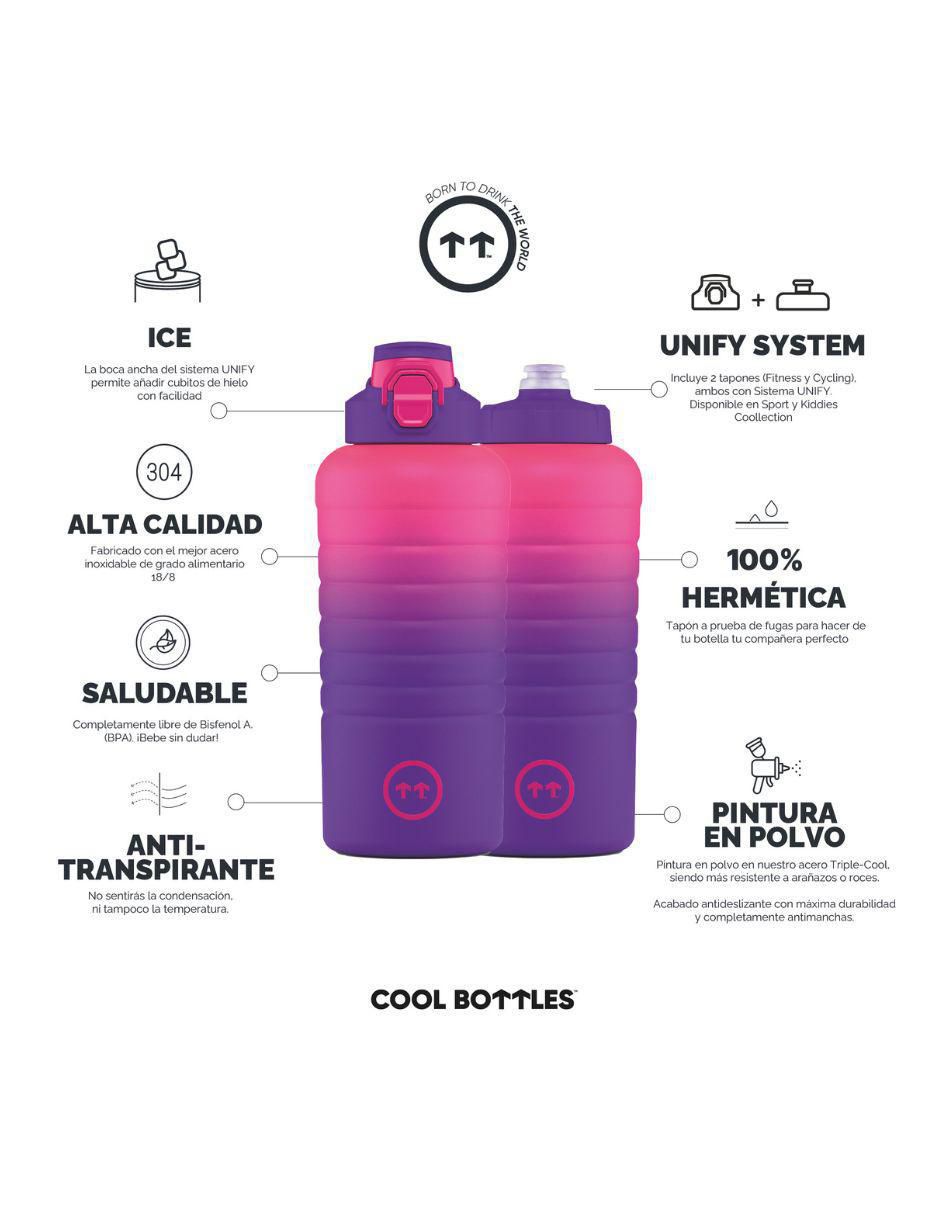 Termo de acero inoxidable Sport Los Angeles con tapa rosca 950 ml