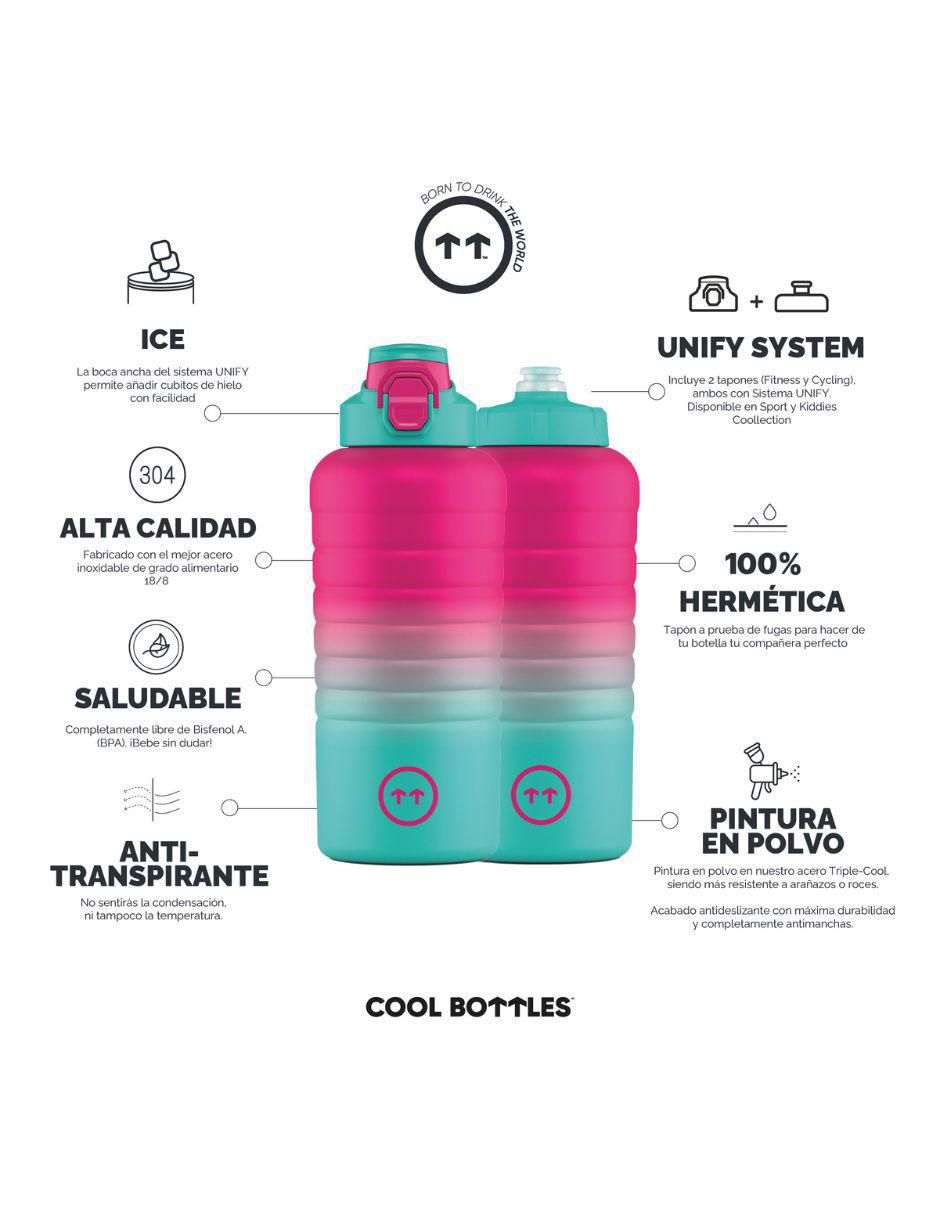 Termo de acero inoxidable Sport Brisbane con tapa rosca 950 ml