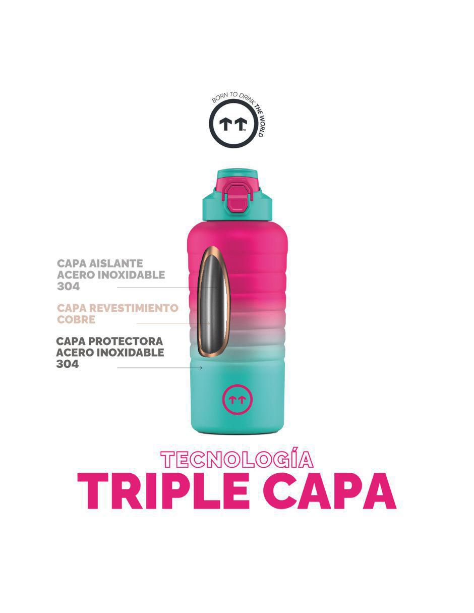 Termo de acero inoxidable Sport Brisbane con tapa rosca 950 ml