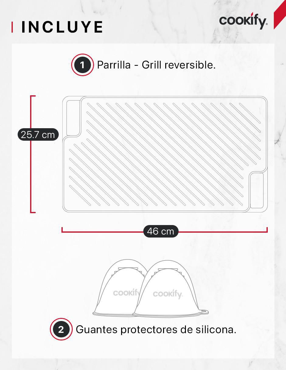Grill plancha comal hierro fundido 7