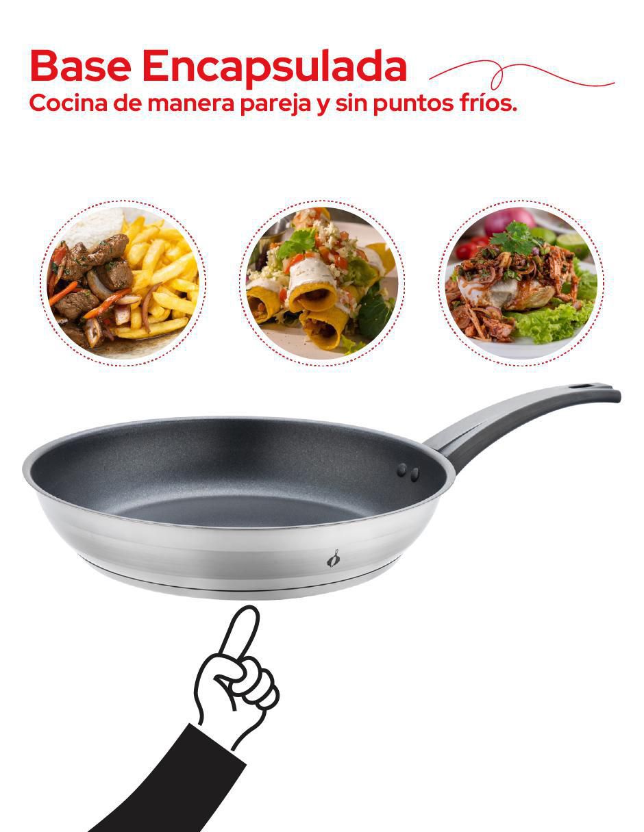 Sartén de acero inoxidable