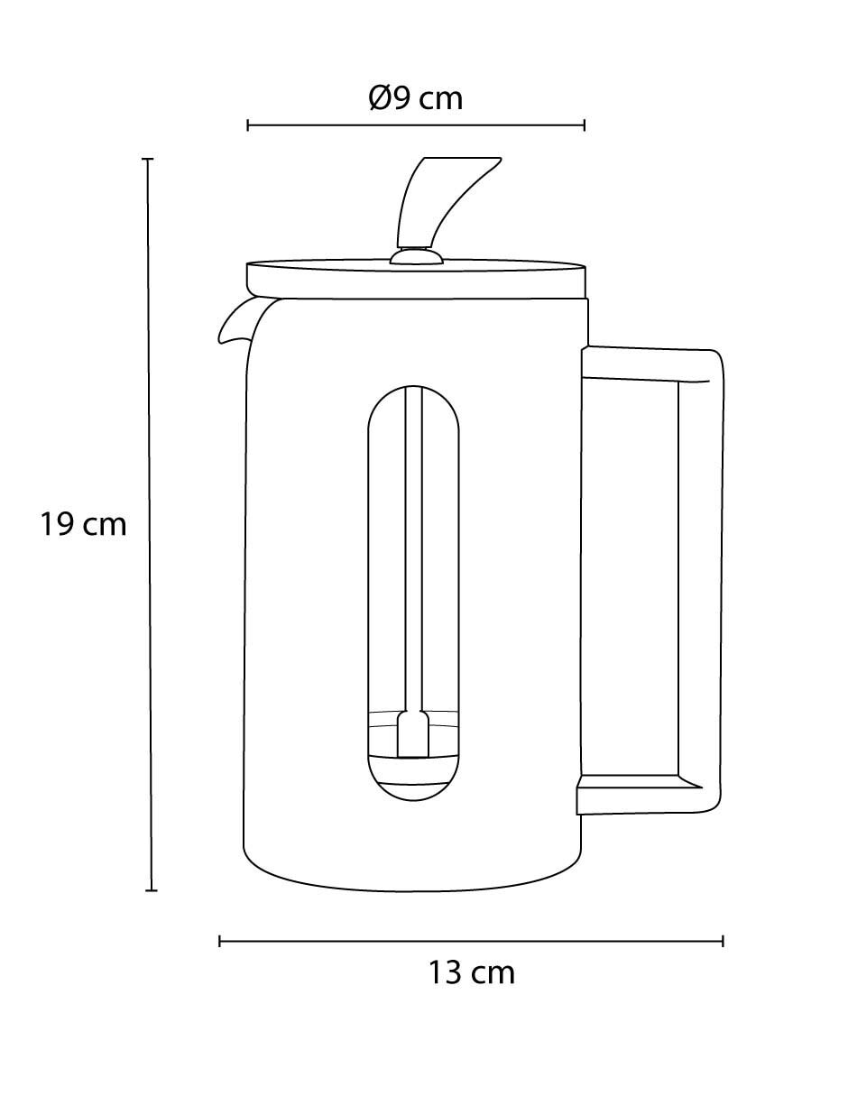 Prensa francesa Crown Baccara de borosilicato