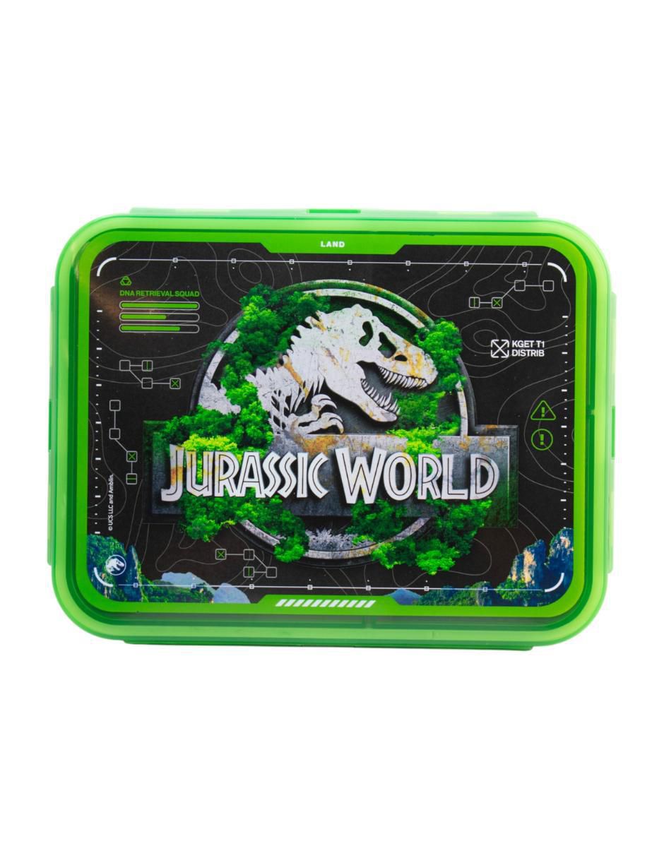 Contenedor p/sandwich universal Jurassic World de plástico 1