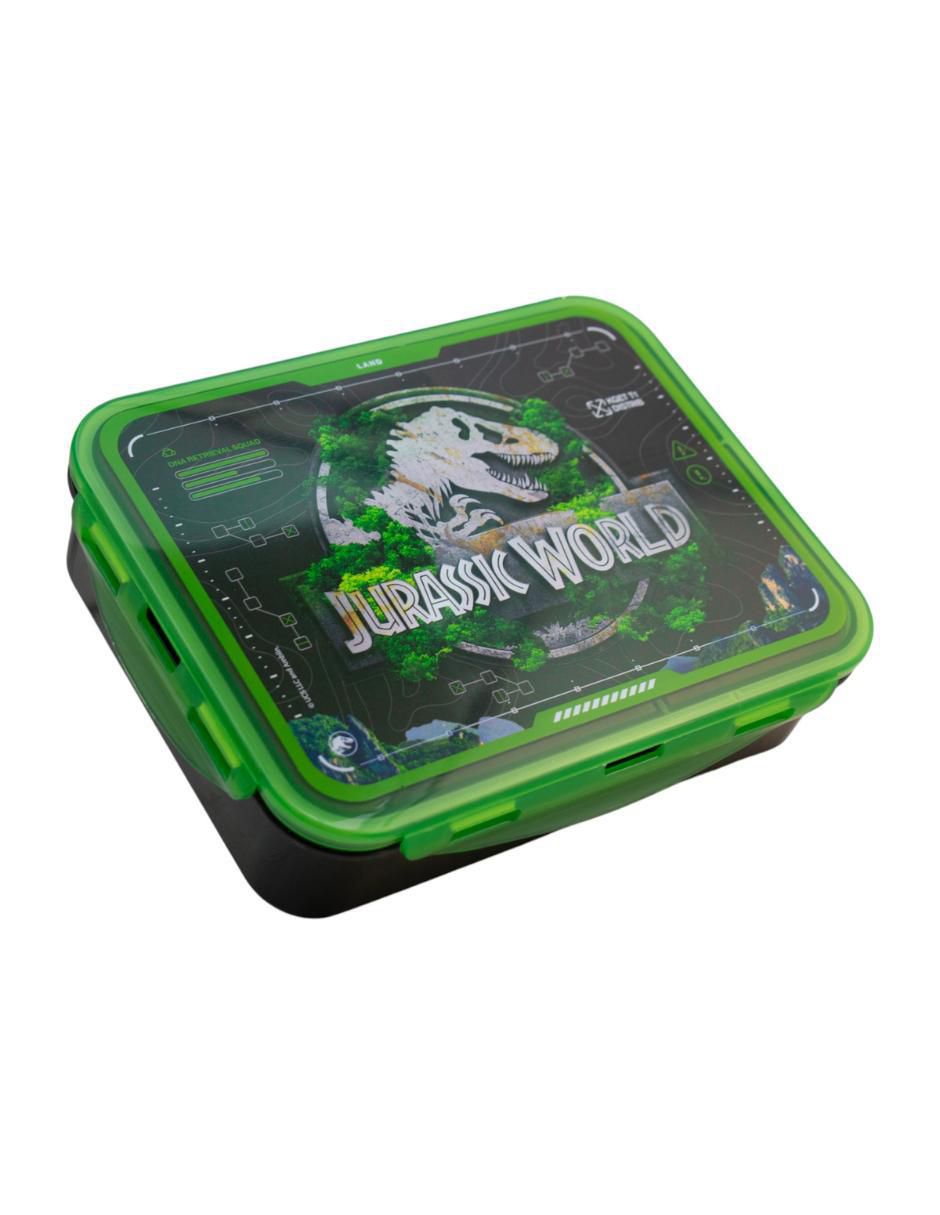 Contenedor p/sandwich universal Jurassic World de plástico 2