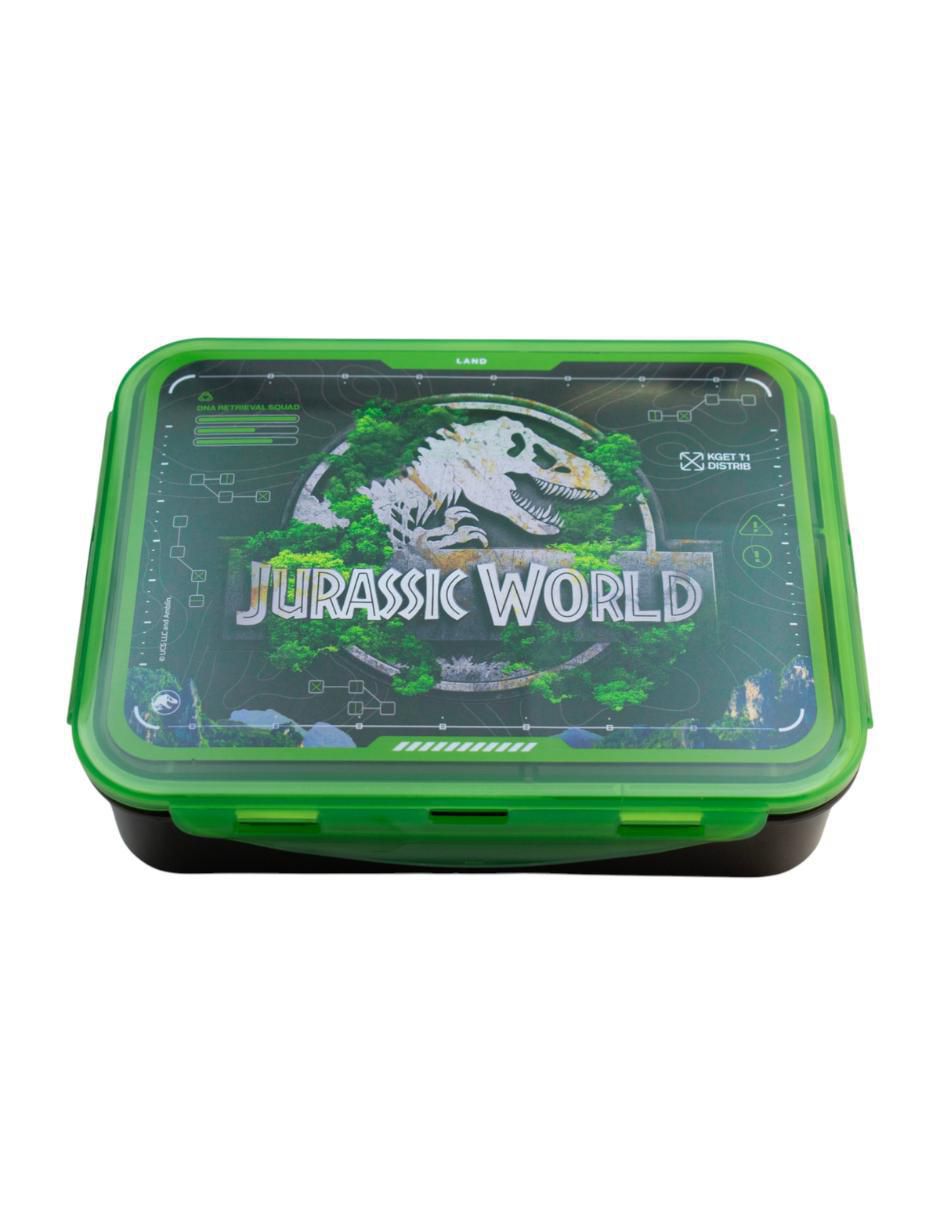 Contenedor p/sandwich universal Jurassic World de plástico 3