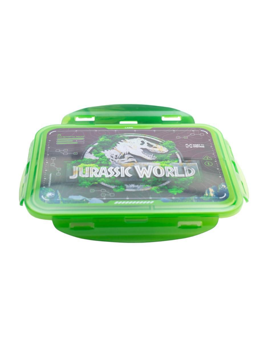 Contenedor p/sandwich universal Jurassic World de plástico 6