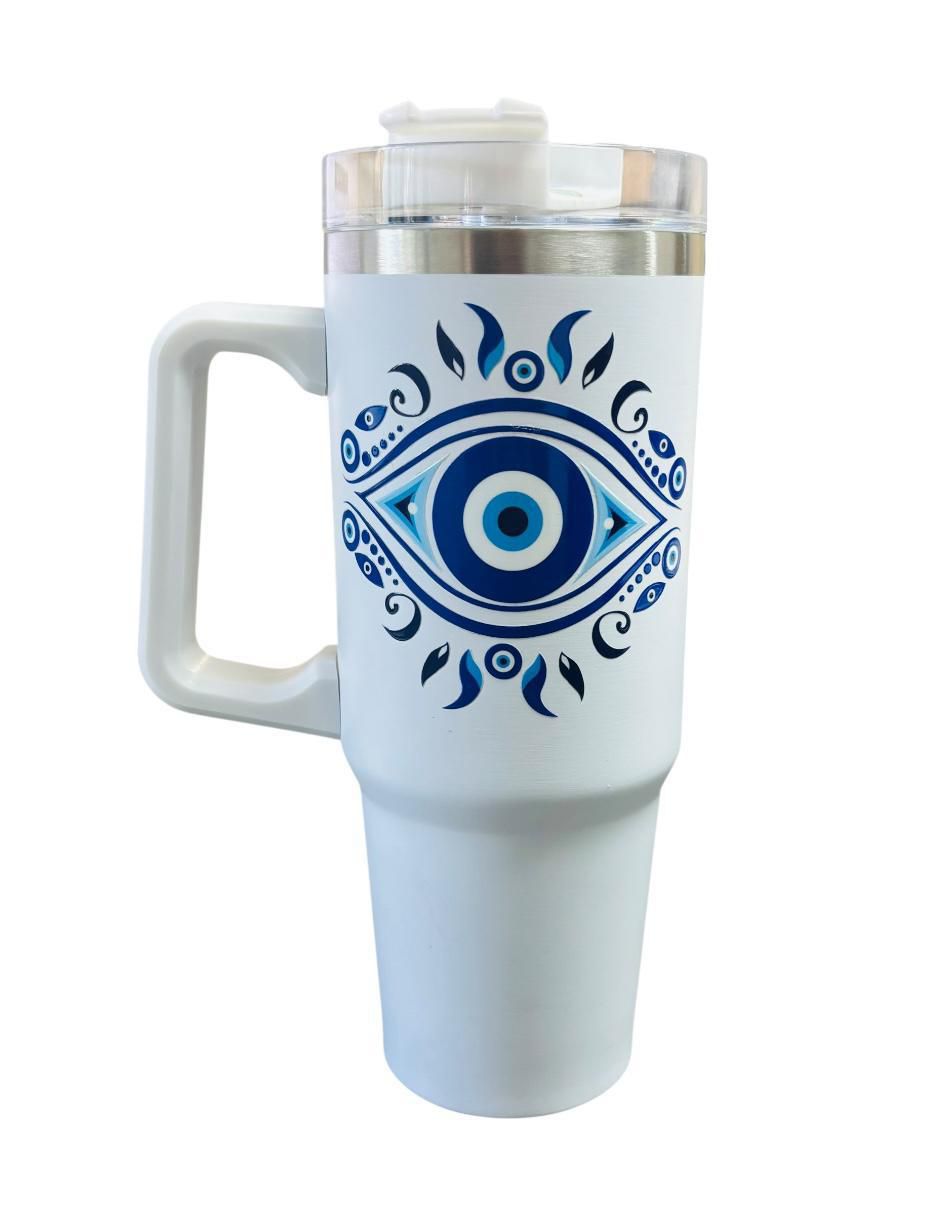 Termo de acero inoxidable Ojo Turco con tapa rosca 887 ml
