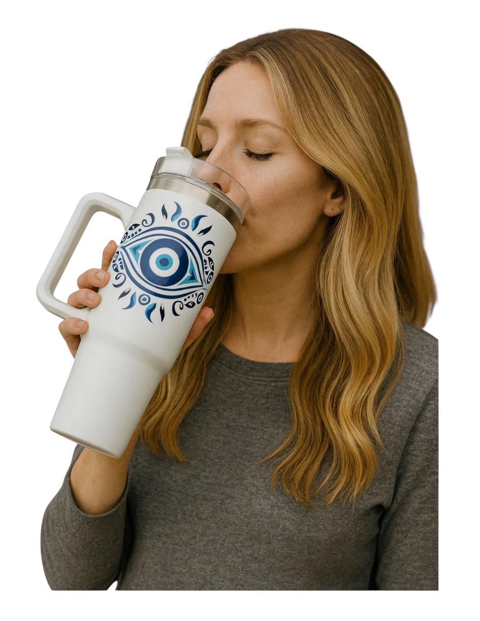 Termo de acero inoxidable Ojo Turco con tapa rosca 887 ml