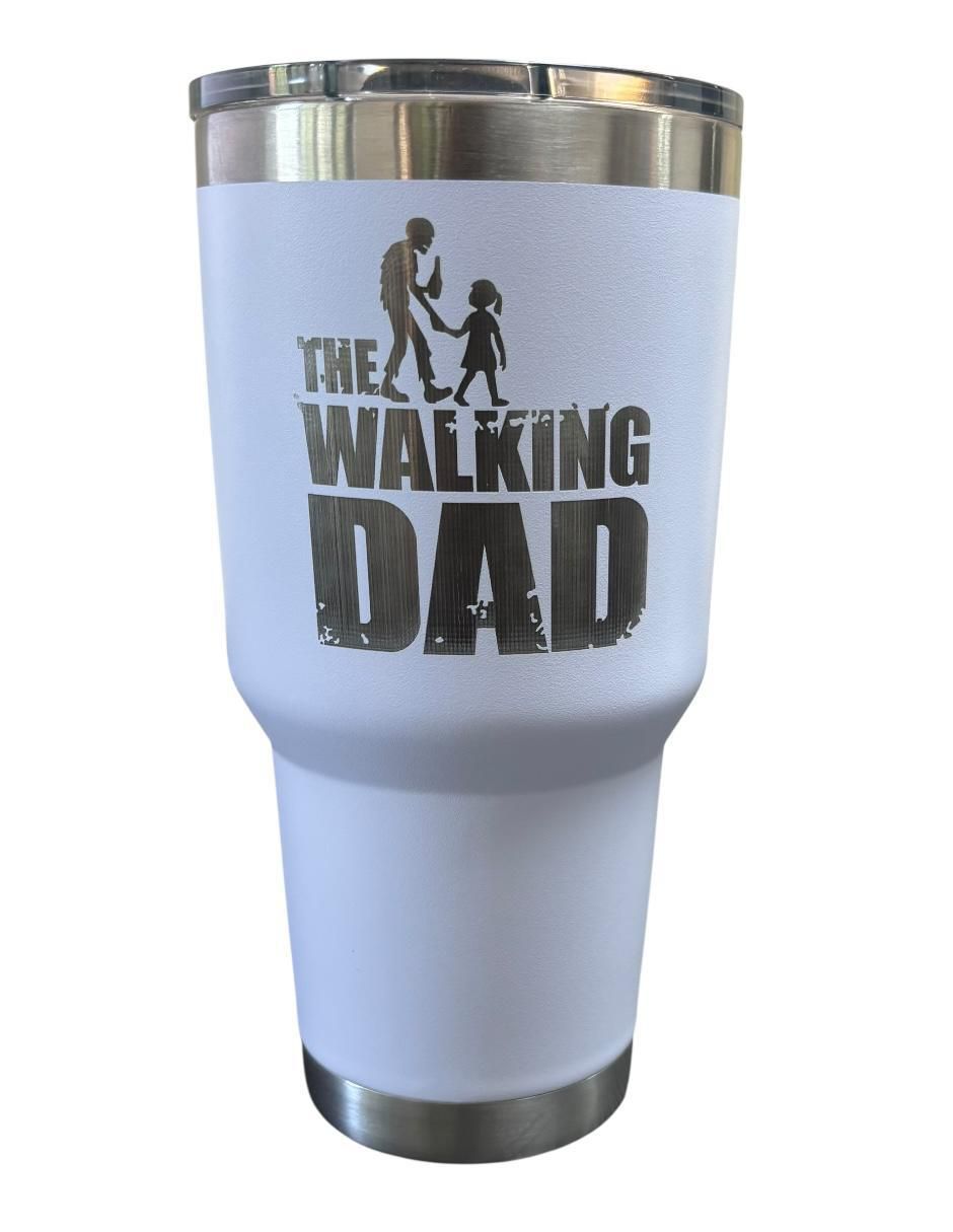 Termo de acero inoxidable Walking Dad con tapa push pull Termo de acero inoxidable Walking Dad con tapa push pull