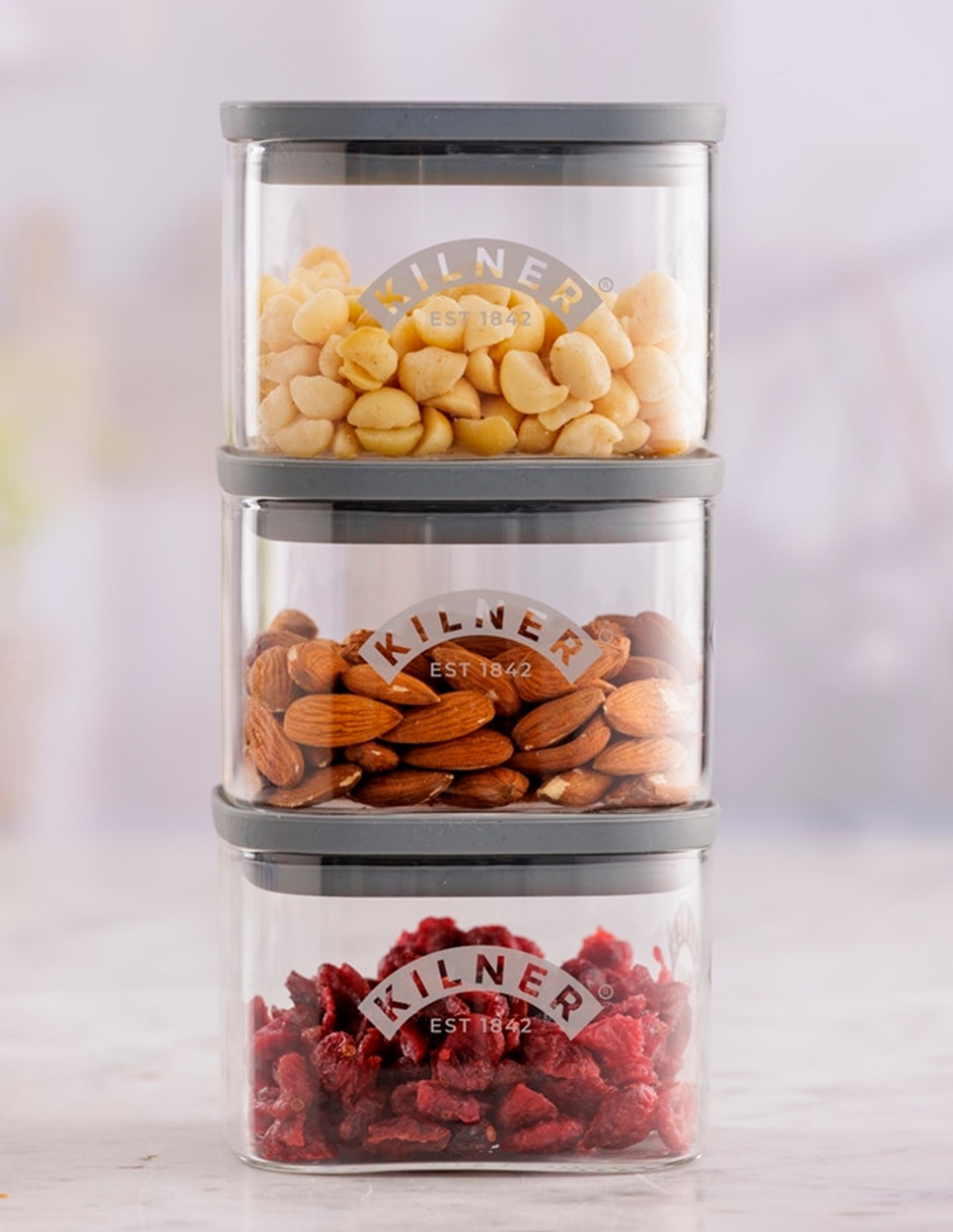 Set contenedores Kilner Fresh storage de vidrio 6 piezas